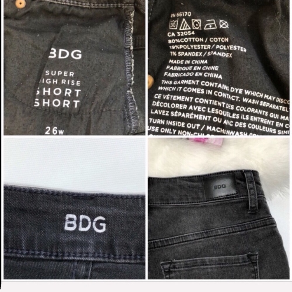 Urban Outfitters SUPER HIGH RISE SHORTS Size 26 - Picture 7 of 7
